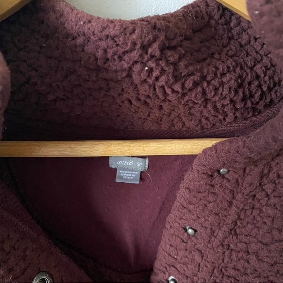 Aerie Grape Purple Quarter Zip Pullover Sweater Jacket Women's S - Picture 6 of 6